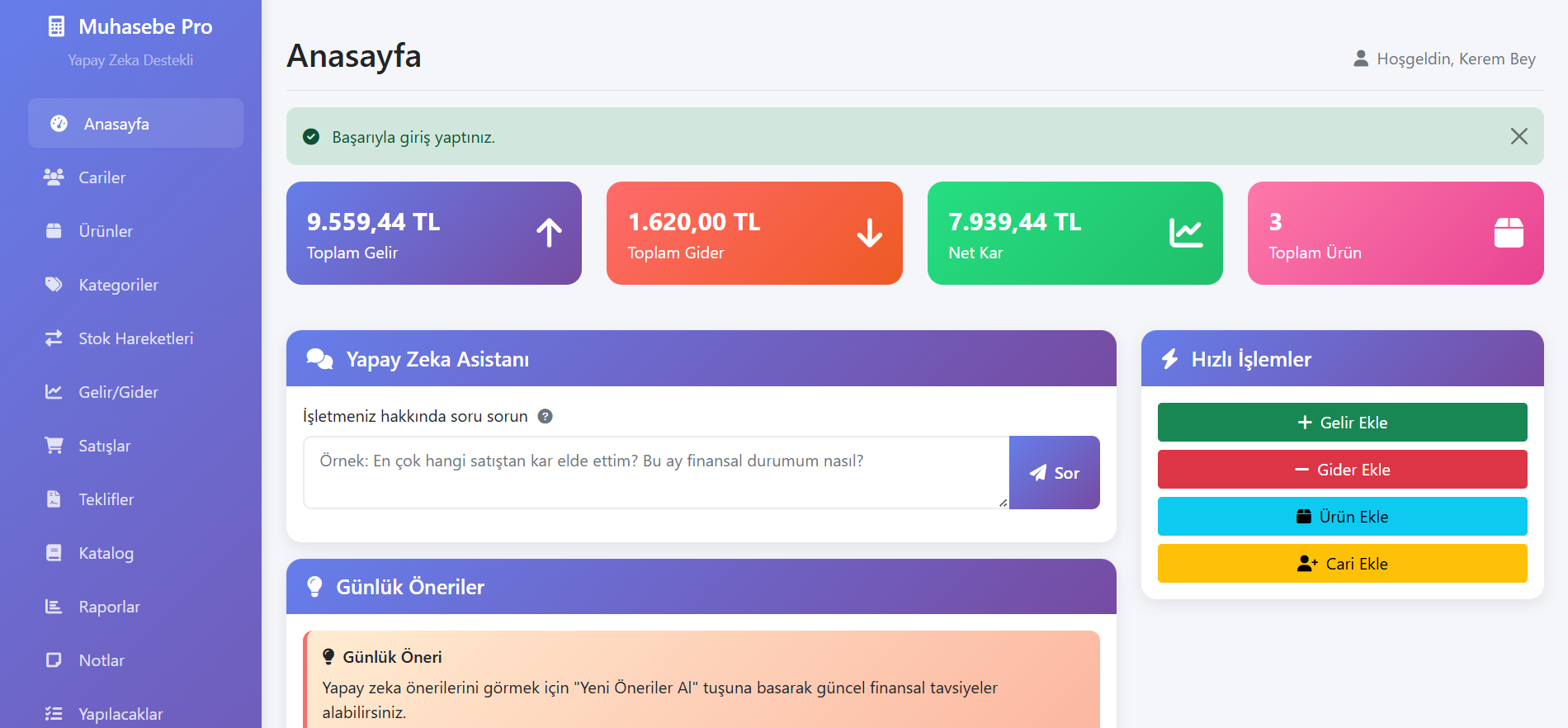 Mavi Muhasebe Pro Yazılımı
