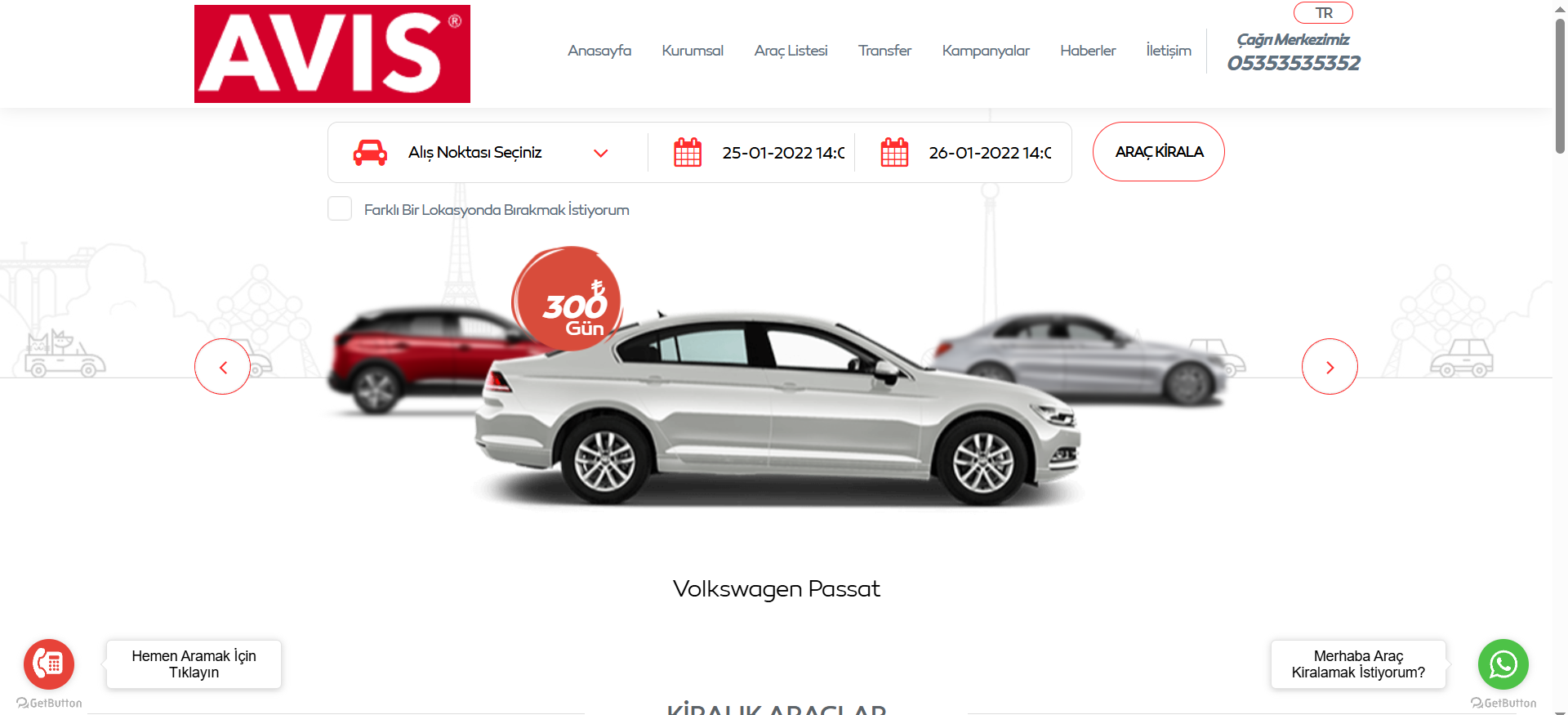 Araba Kiralama Web Sitesi Yazılımı